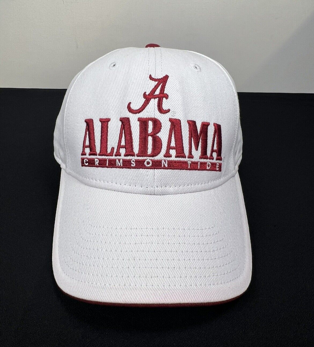 Alabama Crimson Tide Rare White & Red Embroidery Hat by Fan Favorite